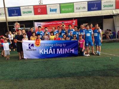 Khải Minh vô địch giải bóng đá HOLA-FOOTBALL CUP năm 2014